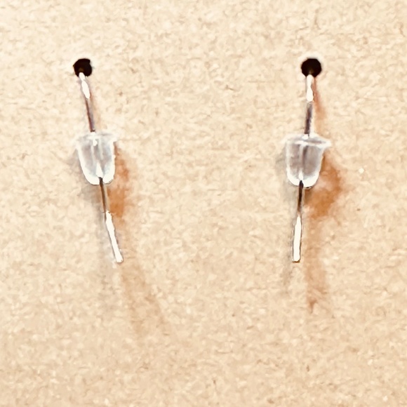 Stainless Steel Earring Hooks Dangle Dark Blue Cream & Silver Hedgehog Handmade - Picture 5 of 7